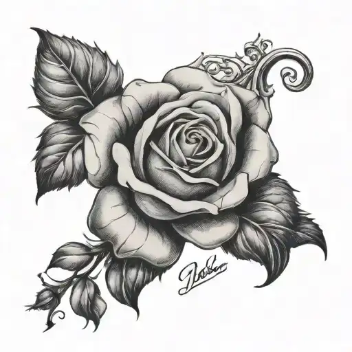 A Delicate Rose Blooming From An Open Bible With A Meaningful Scripture