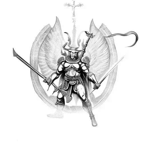 Saint Michael Fighting Demon