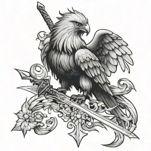 Griffon With Sword