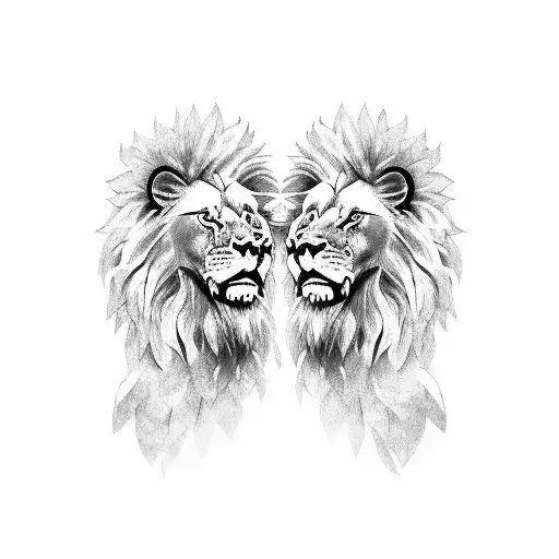 Lion And Eagle