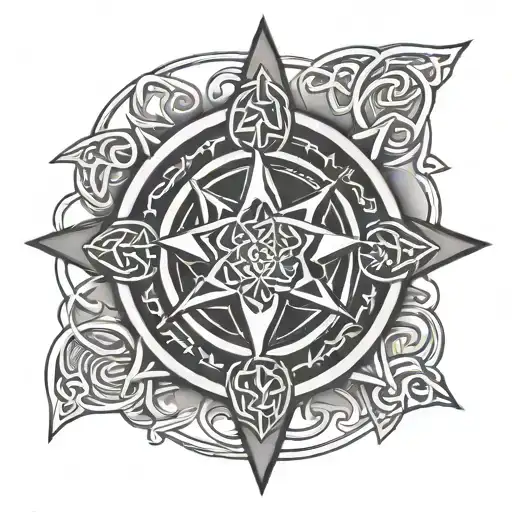 Celtic Knot Compass