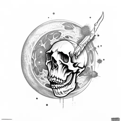 Moon And Skull