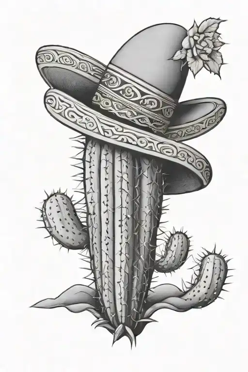 Cactus Wearing A Sombrero