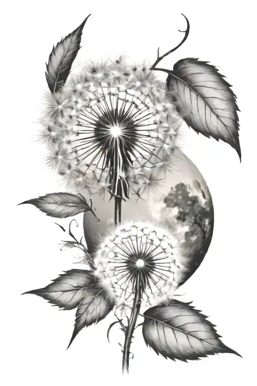 Dandelion And Moon