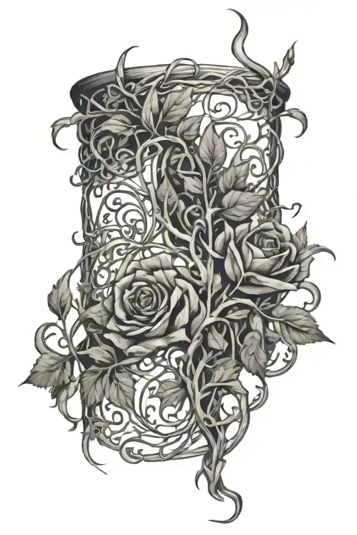 Vines With Thorns Wrapping Around