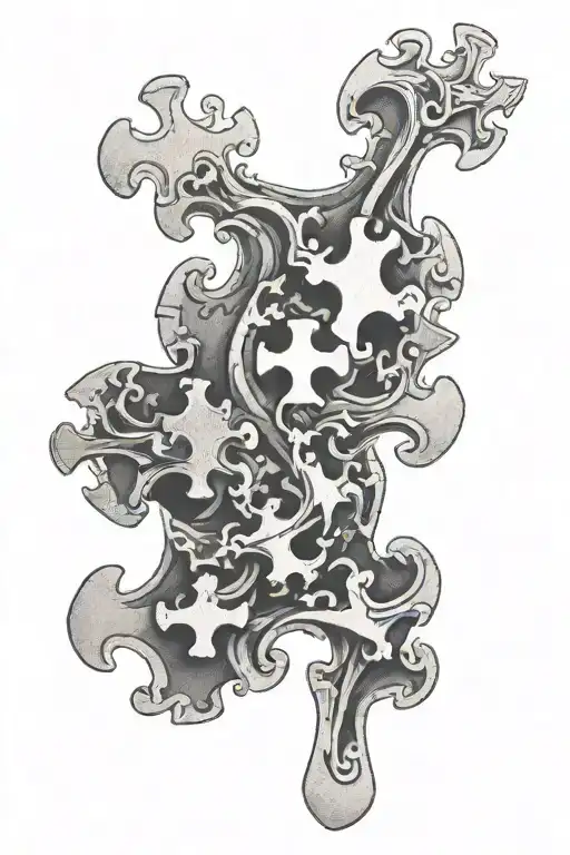 3D Removed Puzzle Piece