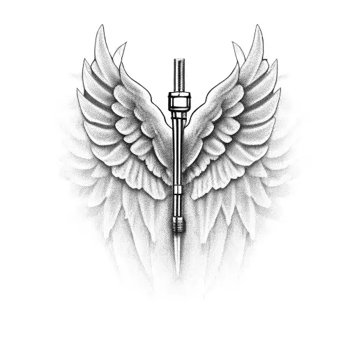 A Doctor's Stethoscope Intertwined With Angel Wings