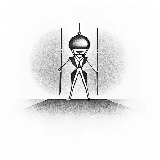 Hourglass With Man Inside Walking Down A Road