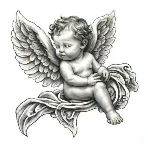 Angel Baby Wings Flying