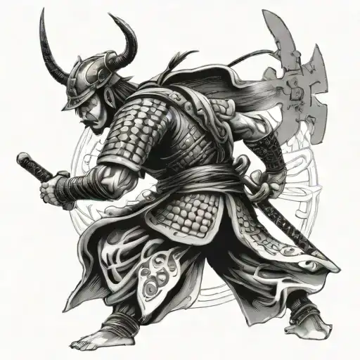 Samurai Warrior Full Back