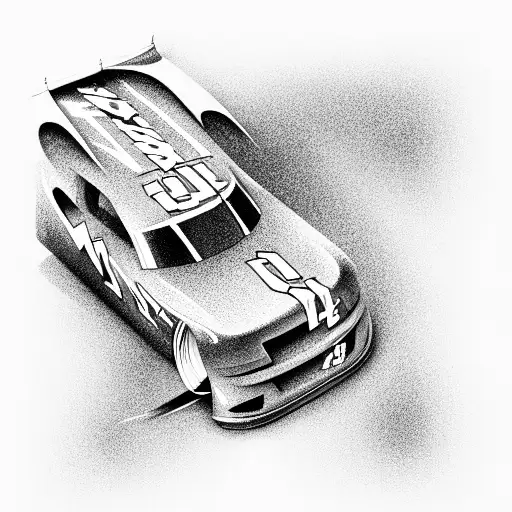 One Nascar And No Background