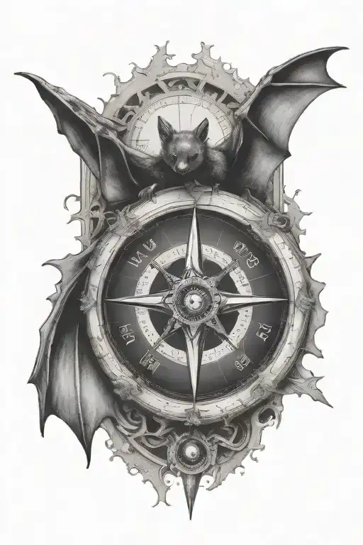 Bat With Compass