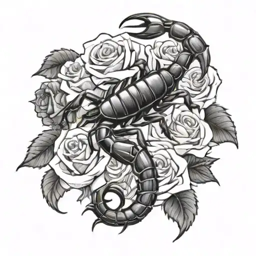 Scorpion With Roses