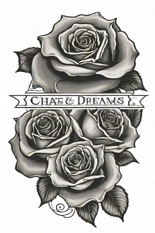 Roses Background Chase Dreams Not Deadlines Quote Written Inside