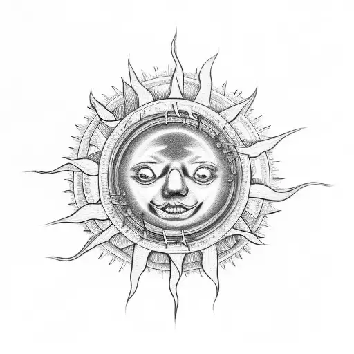 A Sun In The Shape Of Music Notes