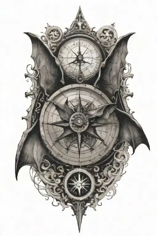 Bat With Compass