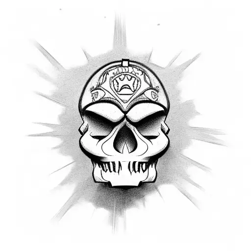 Super Mario Skull Game Over