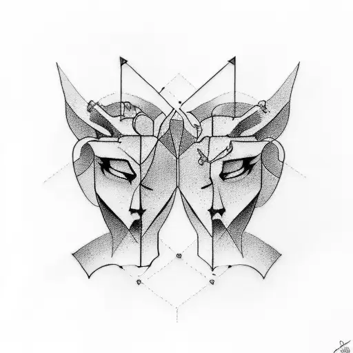 Gemini Tattoo To Reprent That I`m An Introvert And Extrovert