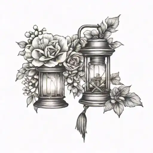 Birth Month Flowers With Lantern