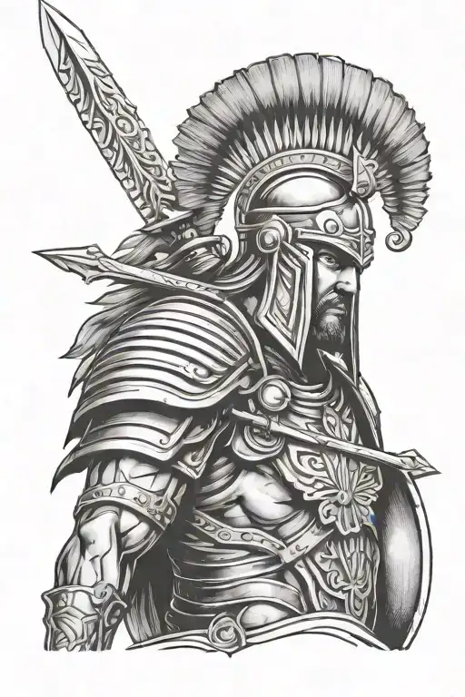 Warrior Soldier Sparta Style