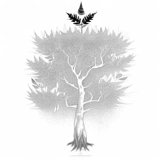 A Reggae-inspired Tree With Rasta Colors