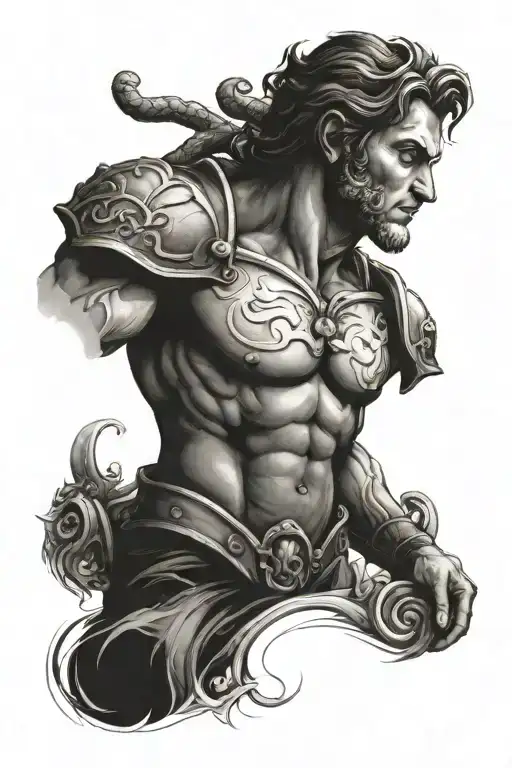 A Detailed Portrait Of Michael Angelo's David