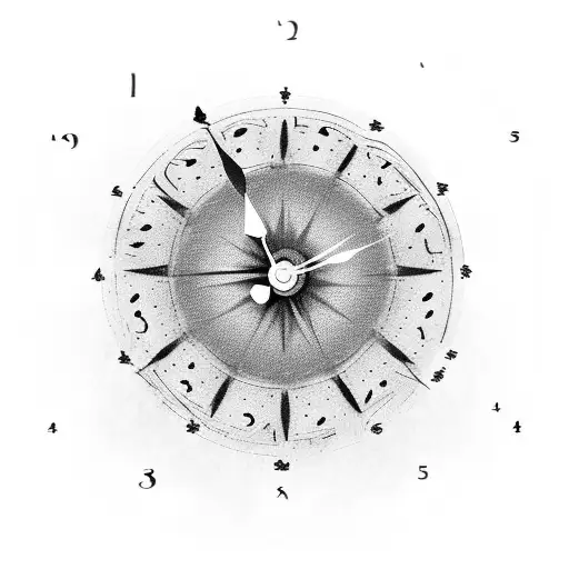 Clock With Numbers Falling