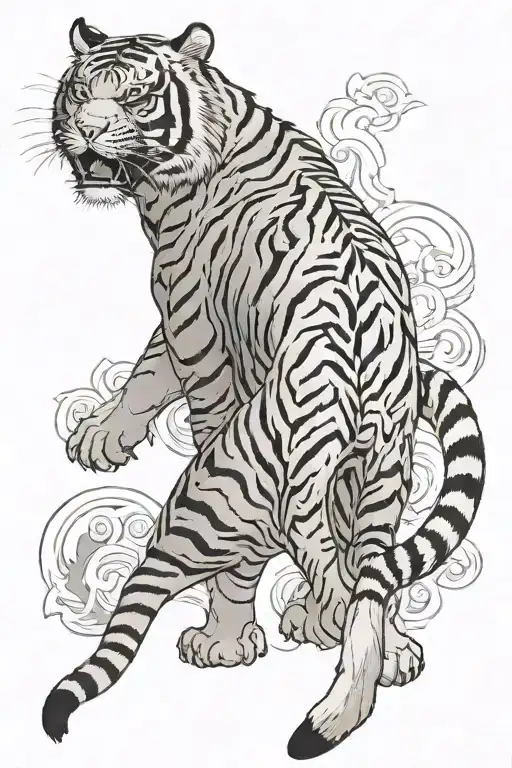 Korean Tiger Standing