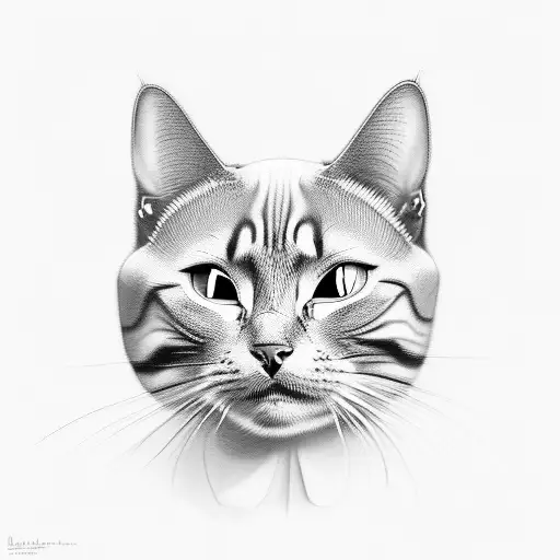 Muscular Cat Flexing