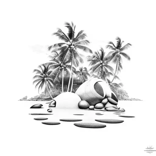 Hawaiian Beach Scene