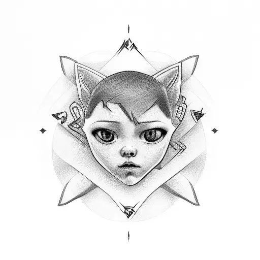 Down Syndrome Symbol With Name Ena Somewhere And Put A Year Of Birth 1998