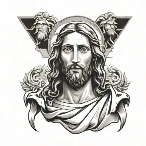 A Portrait Of Jesus With Subtle Nods To The Last Name Blanco