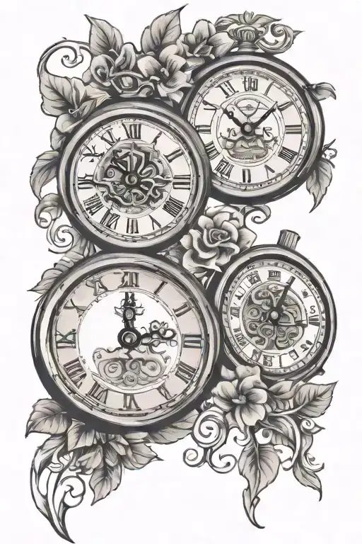 2 Clocks With Dates And Kids Names