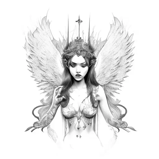 Fallen Lady Angel From Heaven