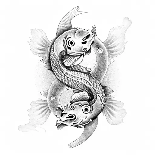 Yin And Yang Koi Fish