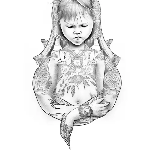Tattoo Design That Incorporates For Daughter Of California Sunshine And Son With Big Hands