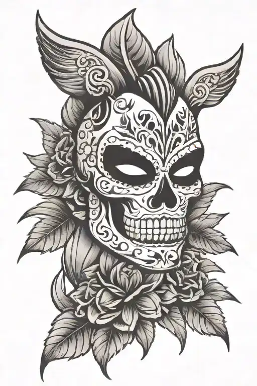 Day Of The Dead Luchador Agave Plant Shooting