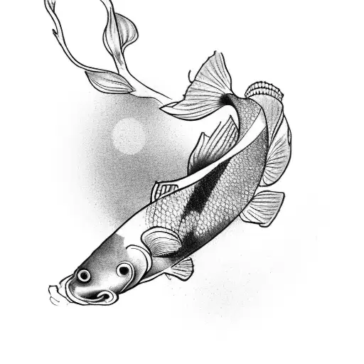 Cherry Blossom Koi Fish