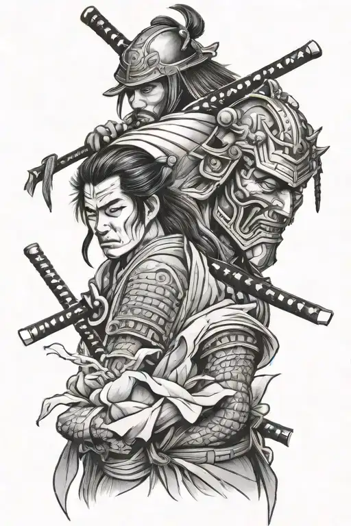 Samurai Flirting With Death