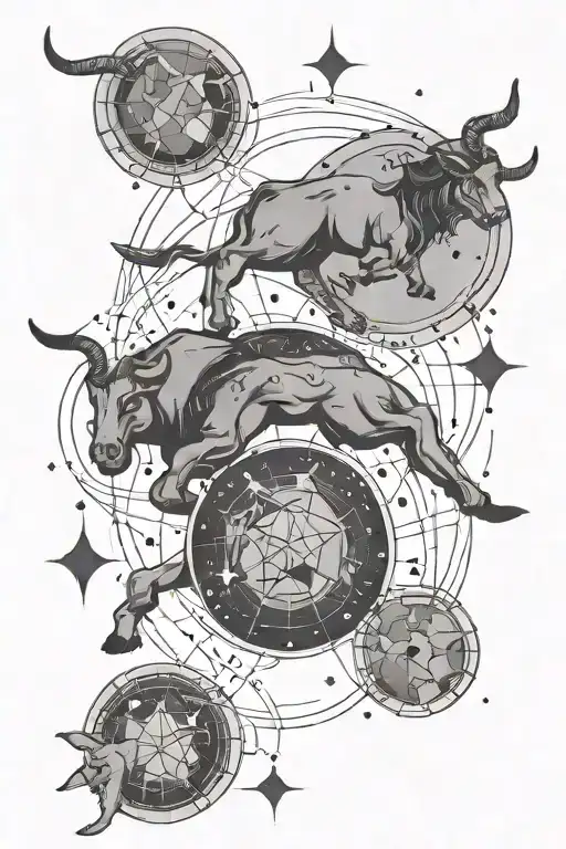 Constellation Taurus And Capricorn Constellation Map