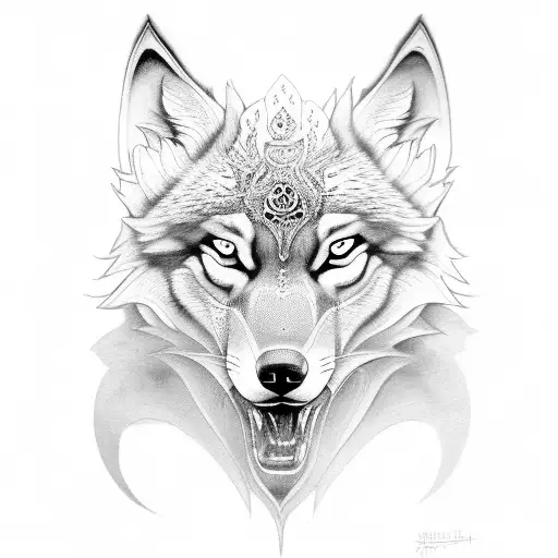 Lotus Flower Wolf Storm