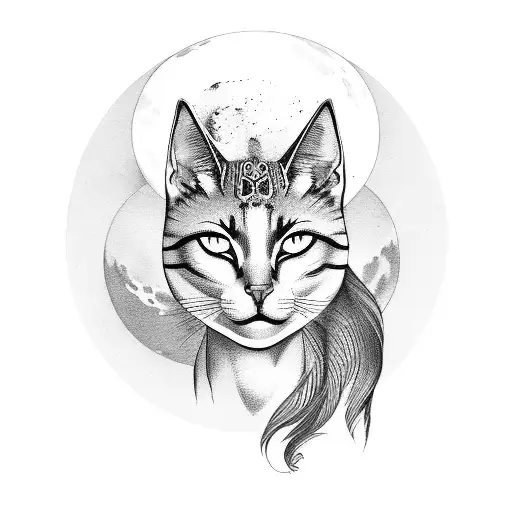 Bastet Goddess Moon