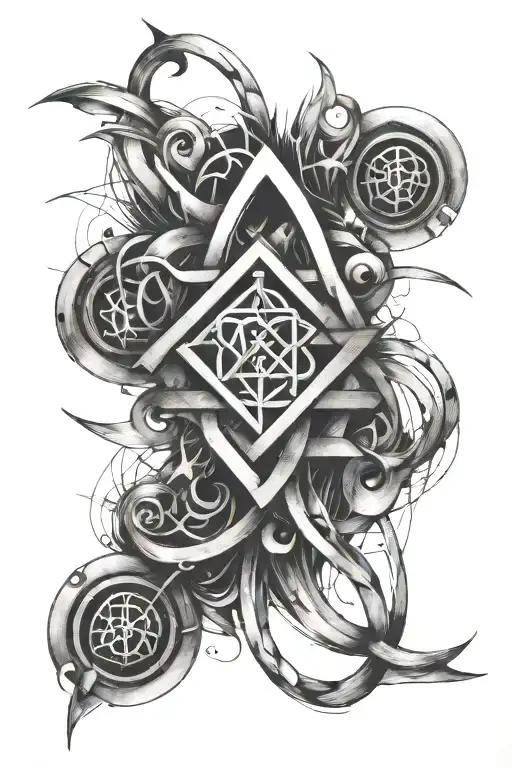 A Modern Interpretation Of A Religious Symbol Intertwined With A Mathematical Equation