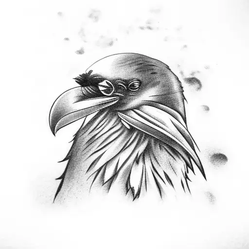 Raven Sitting On Books