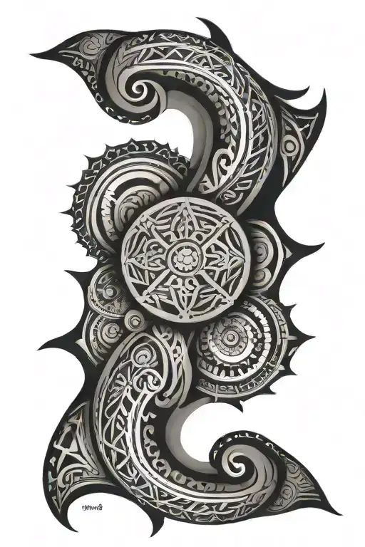 Filipino Tribal Forearm Sleeve