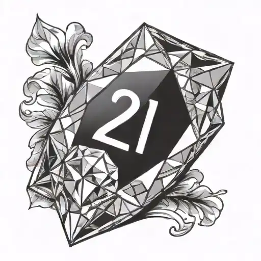 Diamond With Number 21