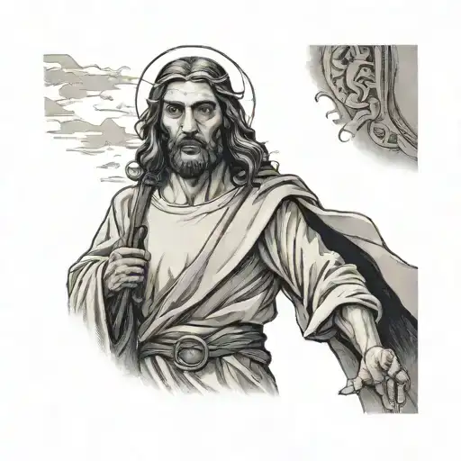 Jesus Walking Towards