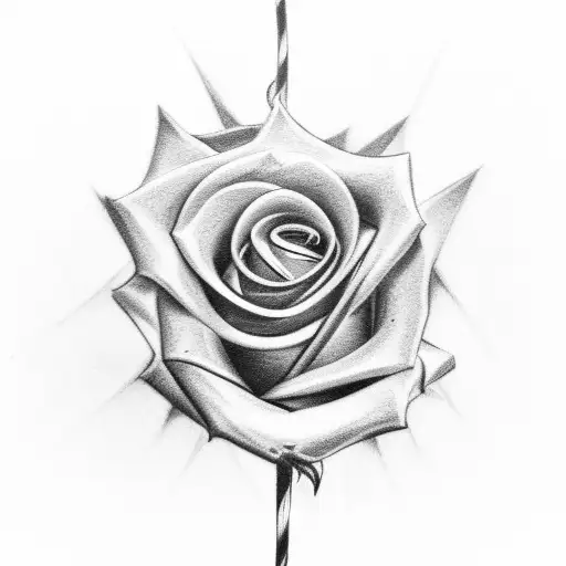 Super Bowl Rings Through Rose Stem