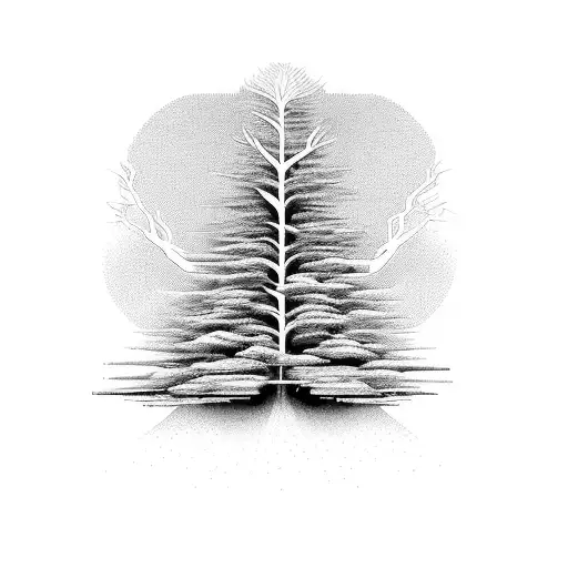 A Tree Made Up Of Intricate Thought Patterns