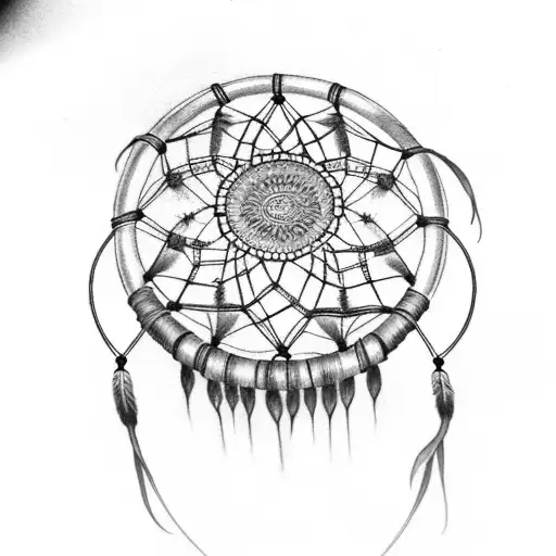 Dream Catcher Tattoo Color